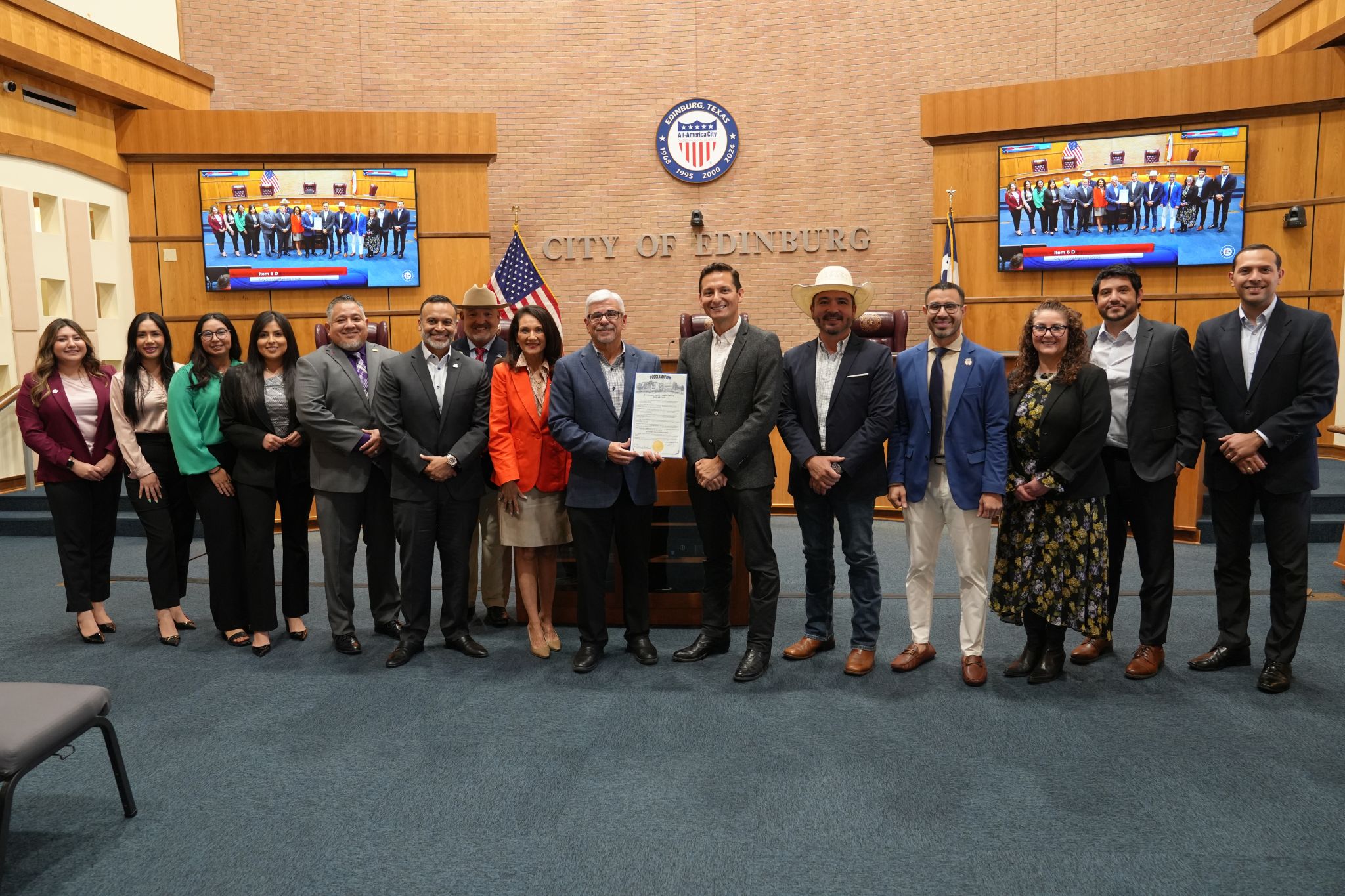 Edinburg EDC Recognized by City Council During Economic Development Week